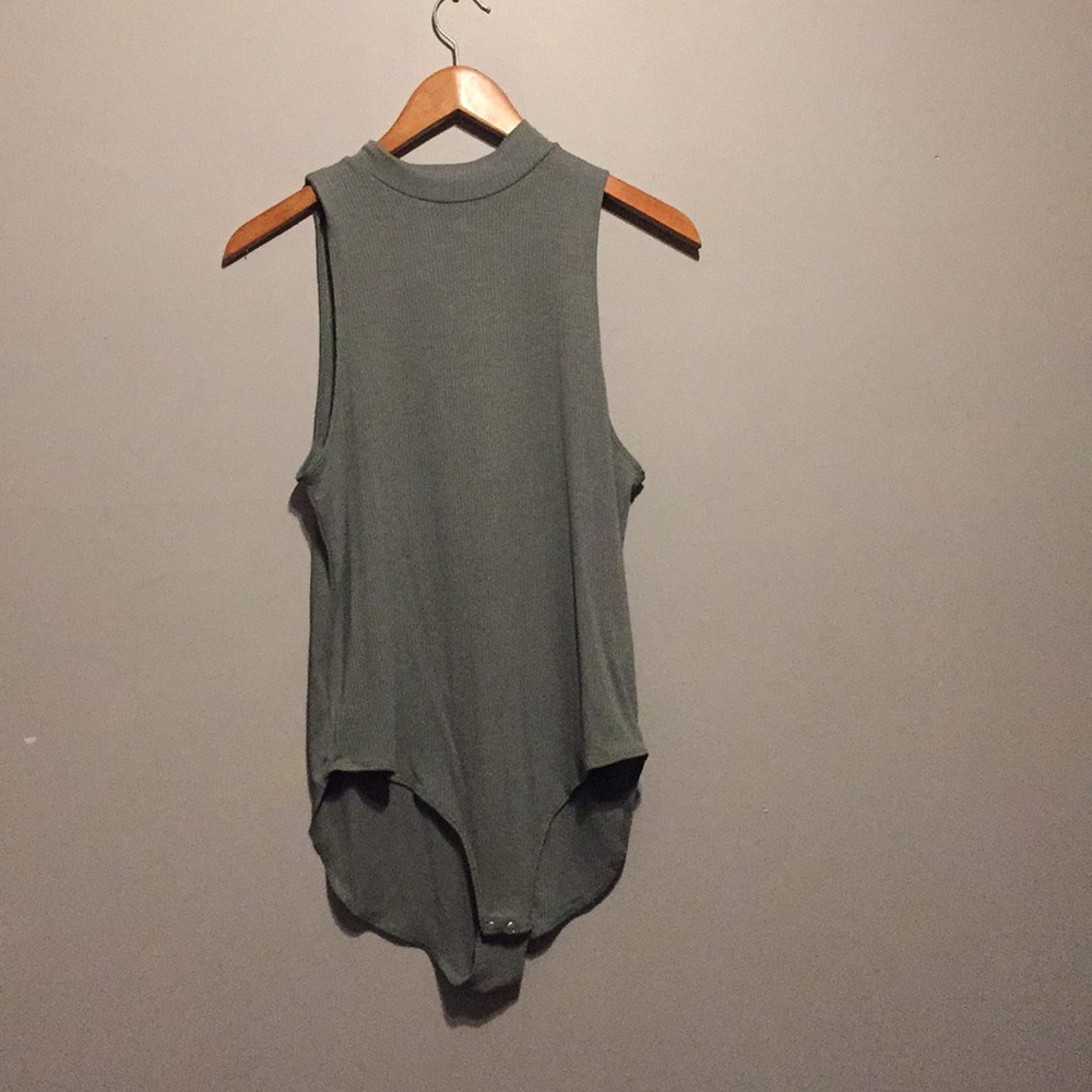 Olive green body suit